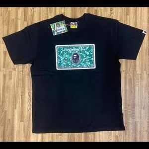 Bape. Credit card black tee